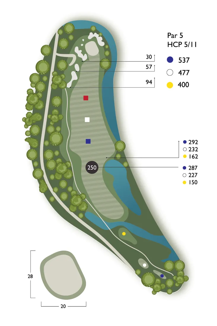 Overhead guide for hole 6, Mucklemouth Meg